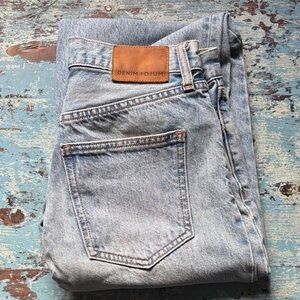 DENIM FORUM Joni High Rise Loose 29L Sky Blue Size 26 EUC